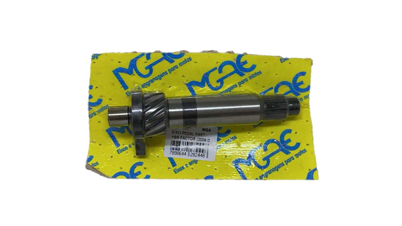 EIXO PEDAL PARTIDA YBR125 FACTOR 2009 EM DIANTE