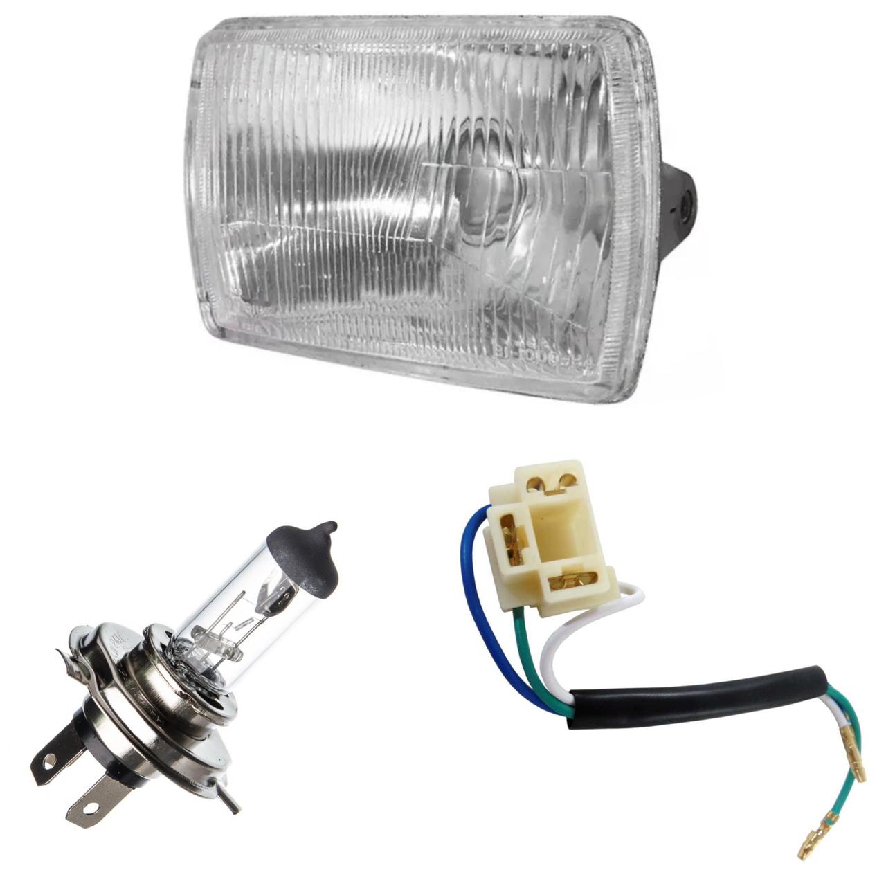 KIT FAROL BLOCO OPTICO BIODO+LAMPADA+SOQUETE XLX350