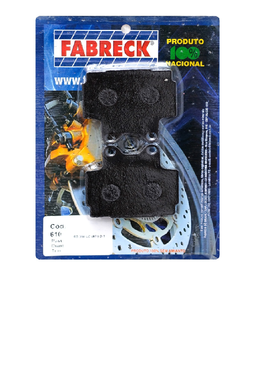 PASTILHA FREIO RD350