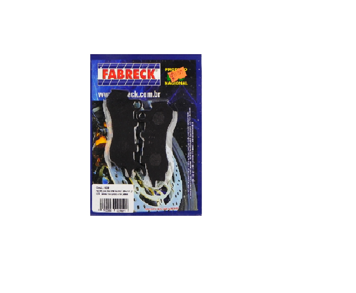 PASTILHA FREIO BIZ125 18 E.D. NXR160 BROS 18 E.D.