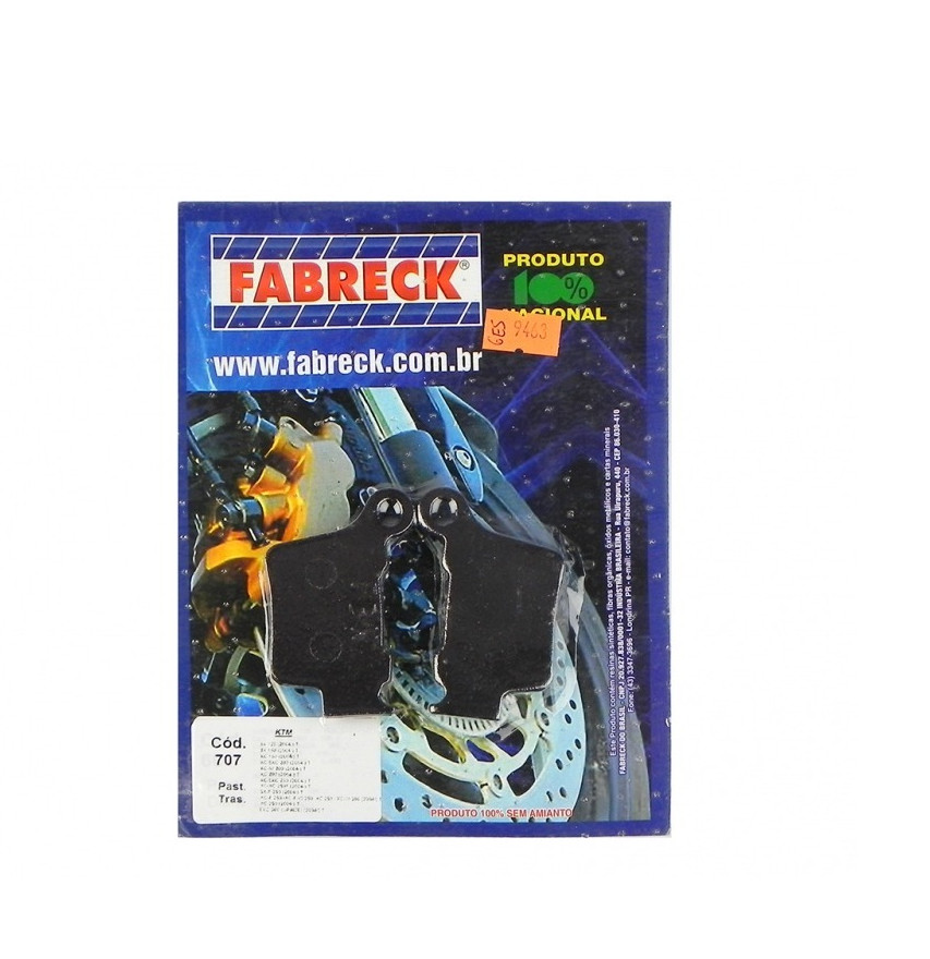 PASTILHA FREIO KTM TRASEIRA FBK