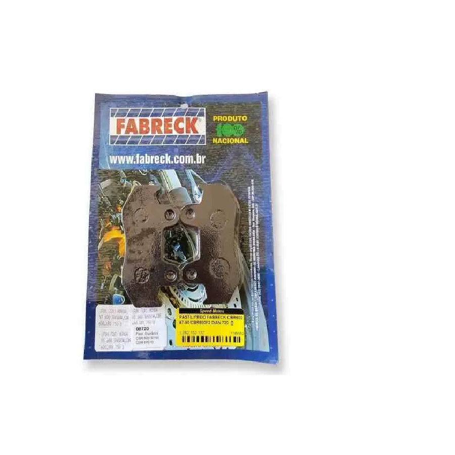 PASTILHA FREIO CBR600 87 A 90 DIANT