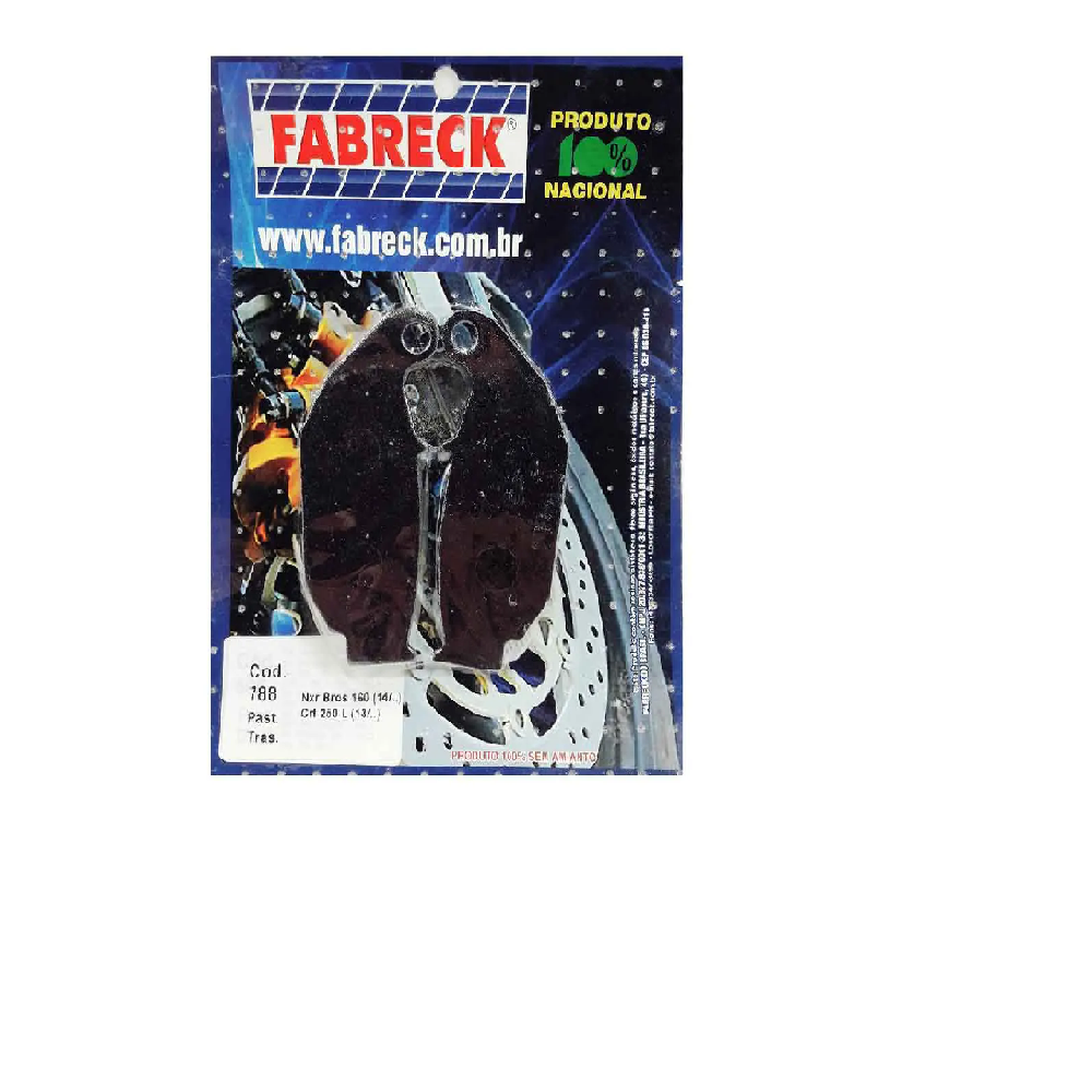 PASTILHA FREIO NXR160 CRF250L TRASEIRA