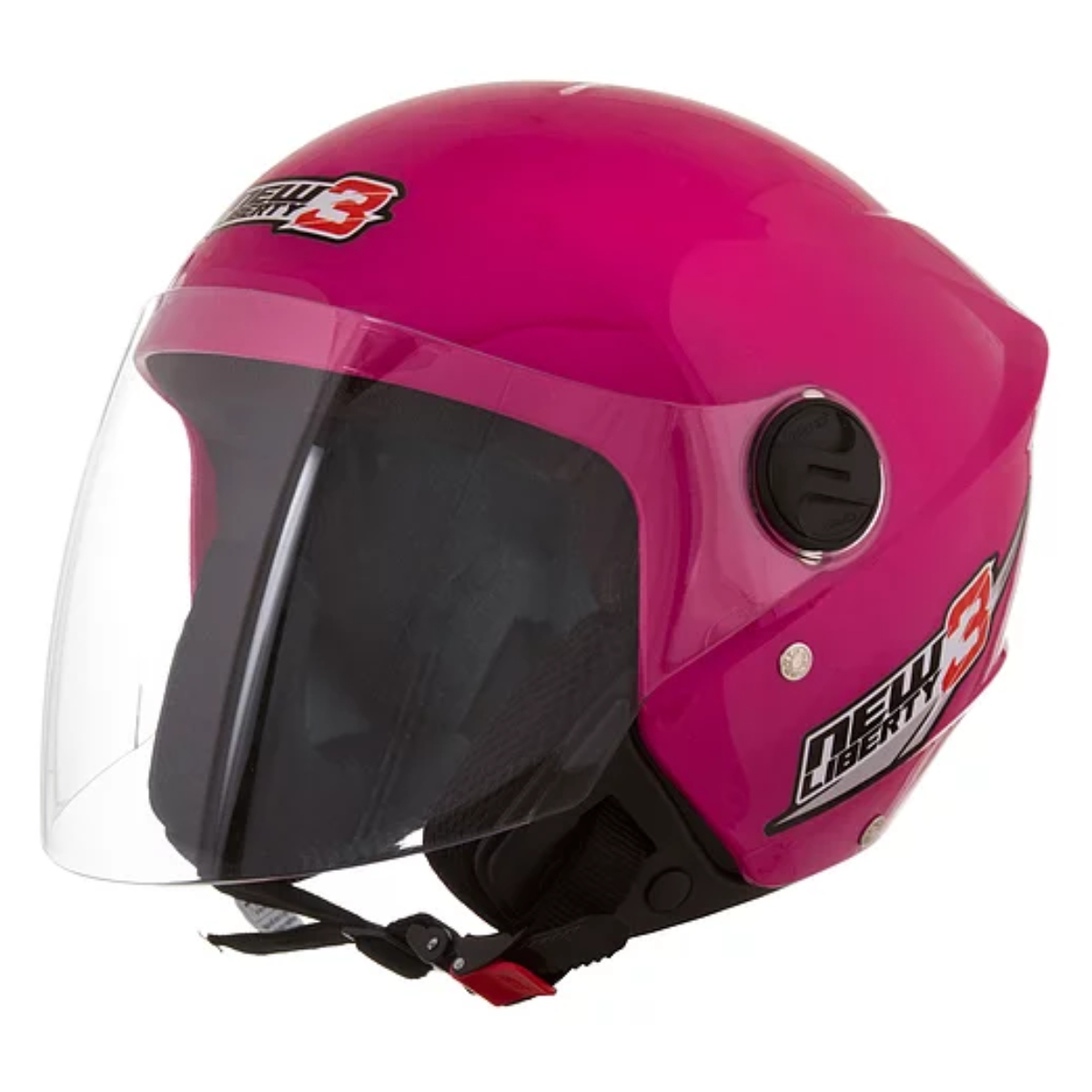 CAPACETE PROTORK NEW LIBERTY THREE TAM.56 ROSA