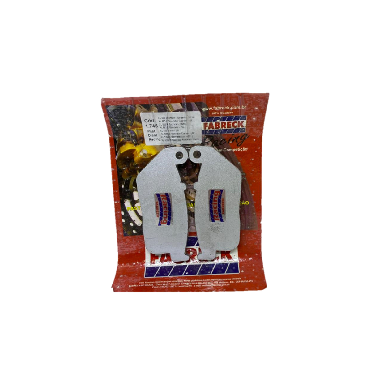 PASTILHA FREIO HARLEY XL883 XL1200 DIANTEIRA