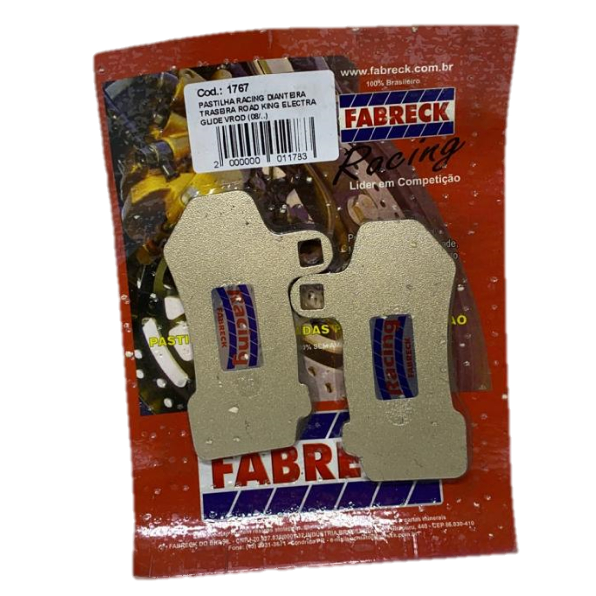 PASTILHA FREIO HARLEY ROAD KING TRAS/DIANT