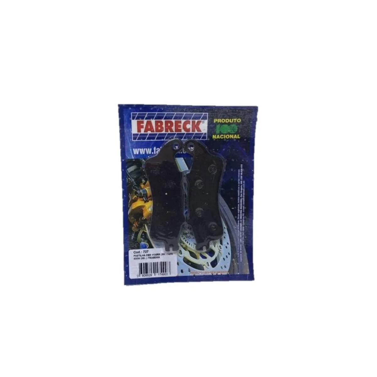 PASTILHA FREIO CBR1100 TRASEIRA