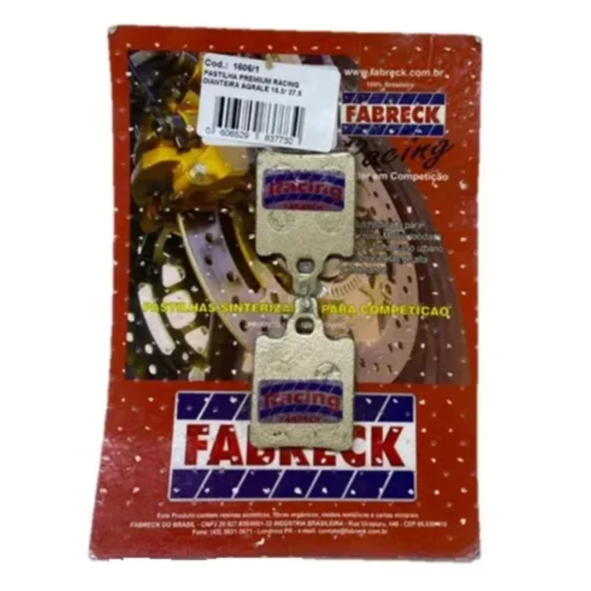 PASTILHA FREIO AGRALE 26,5 27,5 30,0