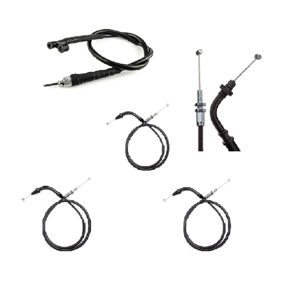 KIT 5 CABOS CBX250 ACELERADOR A e B EMBREAGEM AFOGADOR VELOCIMETRO