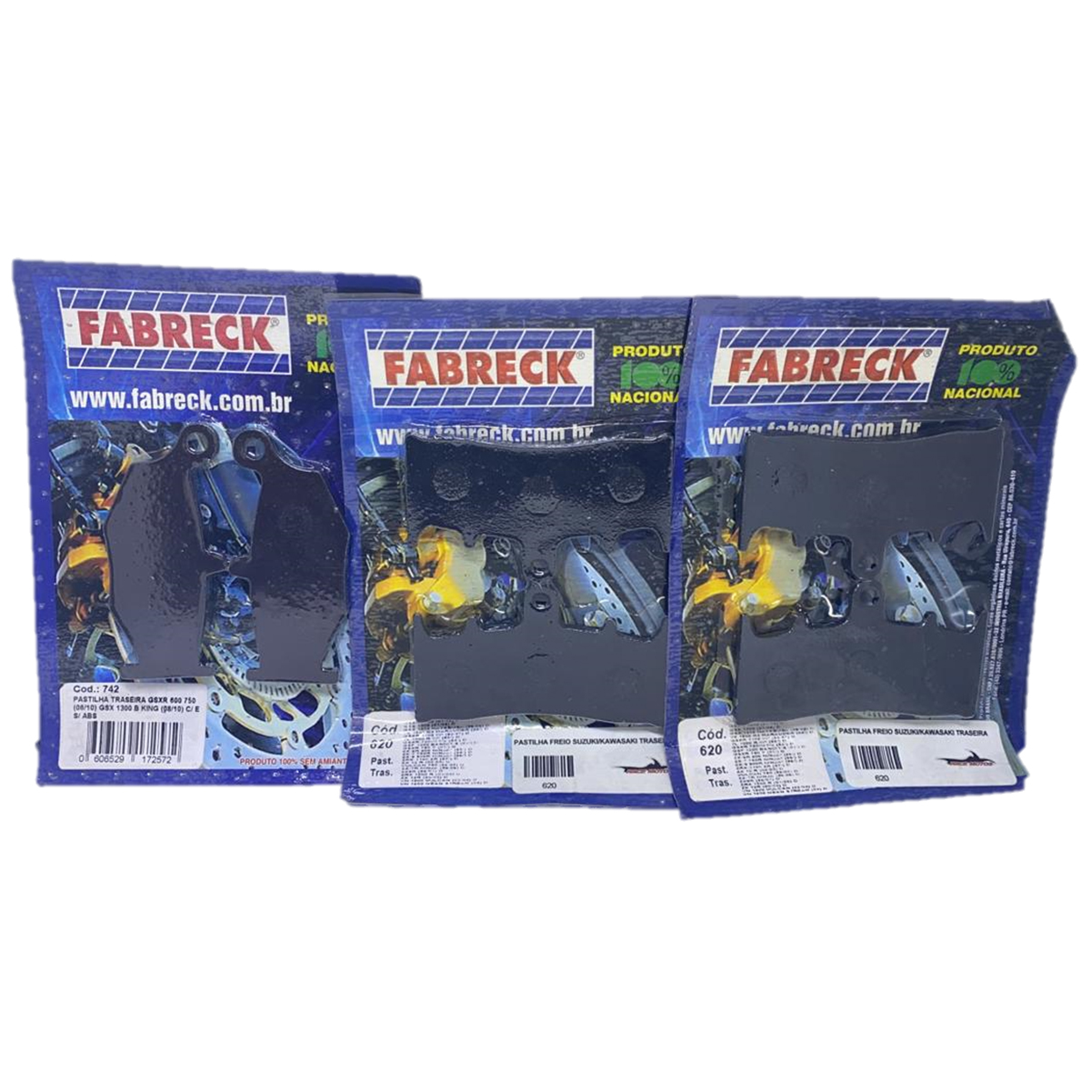 KIT PASTILHA FREIO DIANT E TRASEIRA GSXR750 HAYABUSA 10 E.D