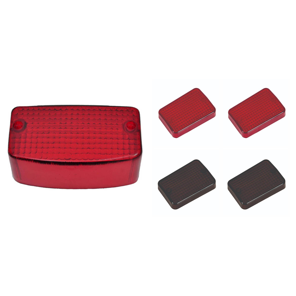 KIT LENTE LANTERNA+LENTE PISCA CG125 99 VERMELHO E FUMÊ