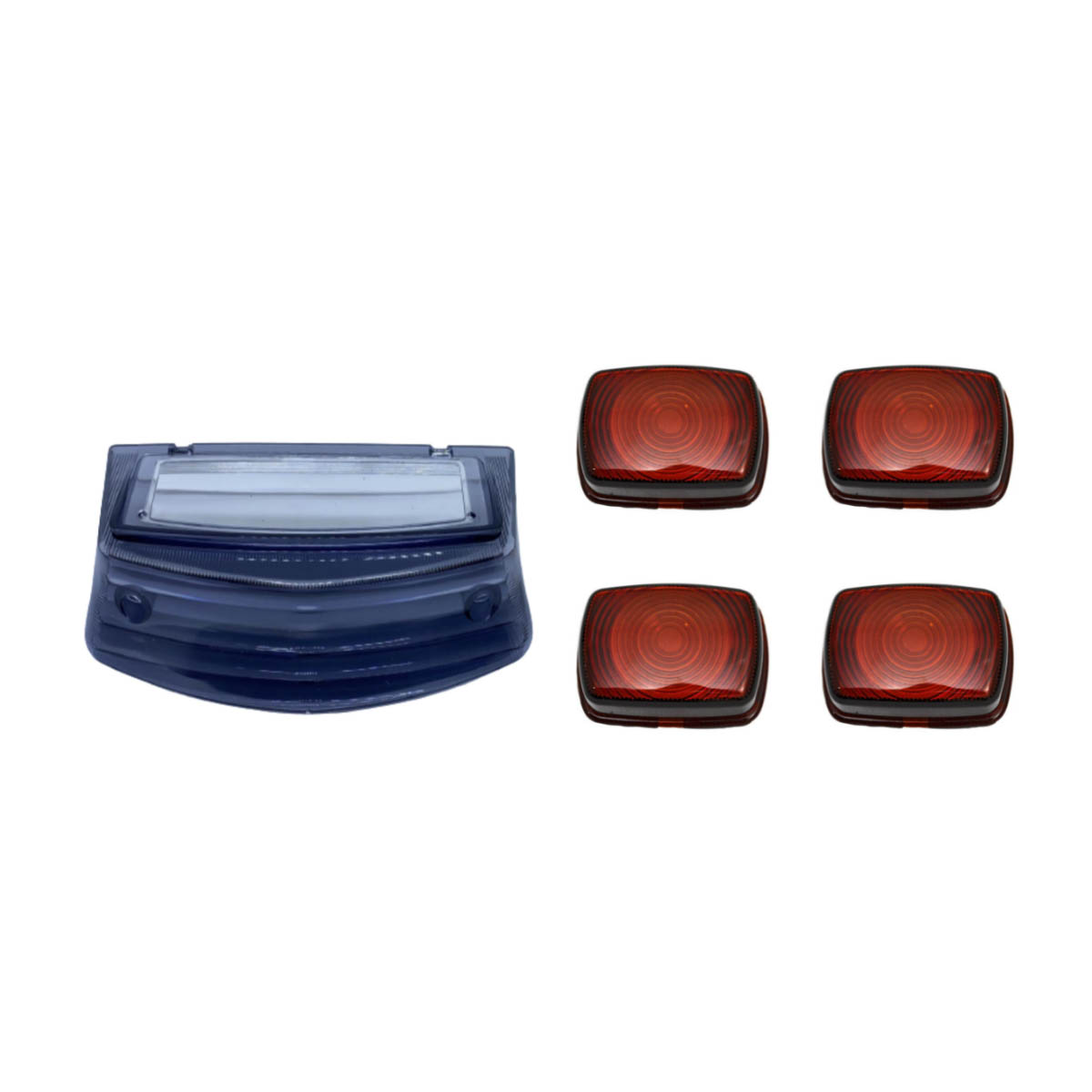 KIT LENTE LANTERNA+LENTE PISCA YBR125 FUME E BRONZE