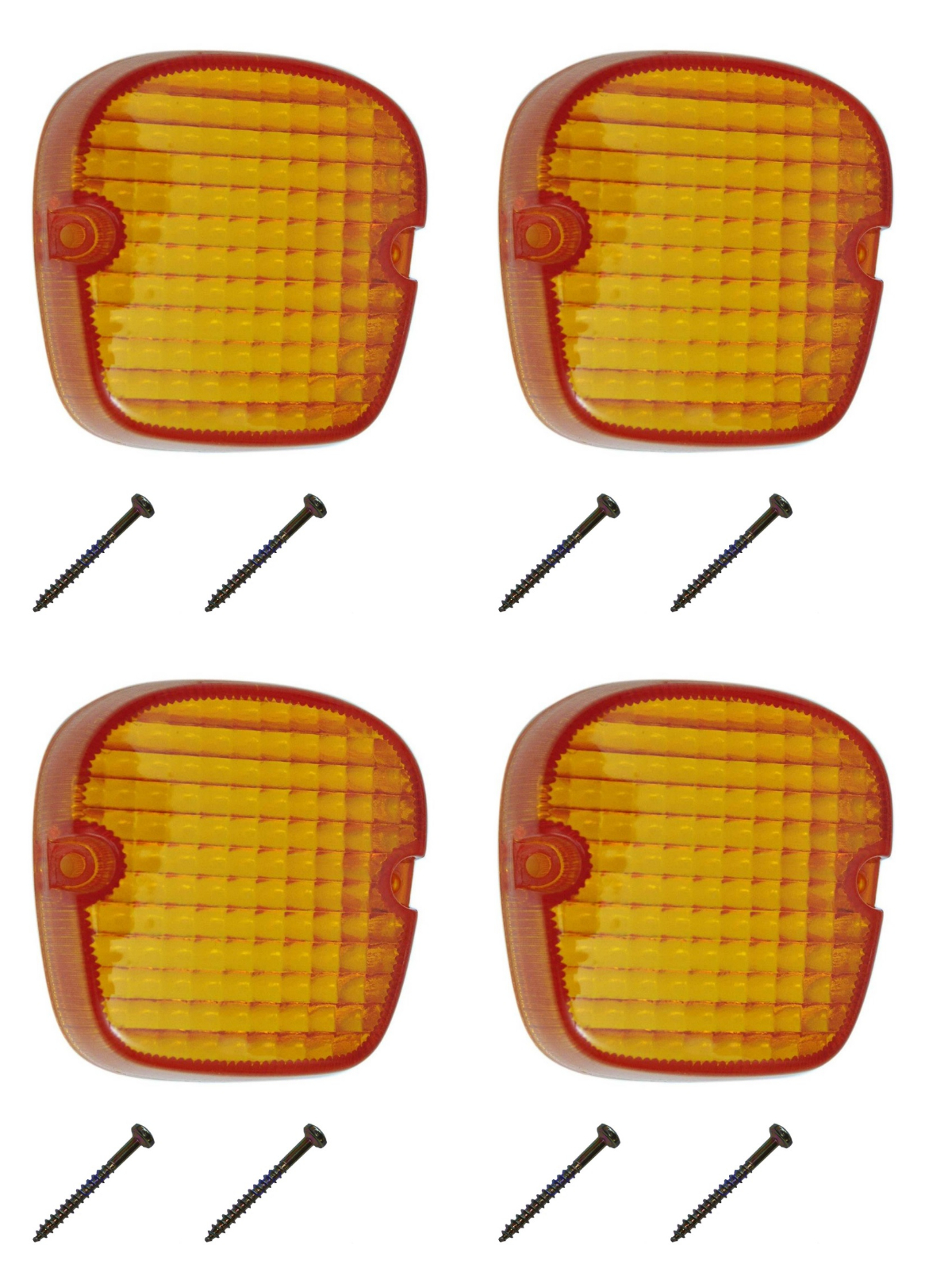 KIT LENTE PISCA CB400 CB450 XL125 XL250 AMARELA+PARAFUSOS