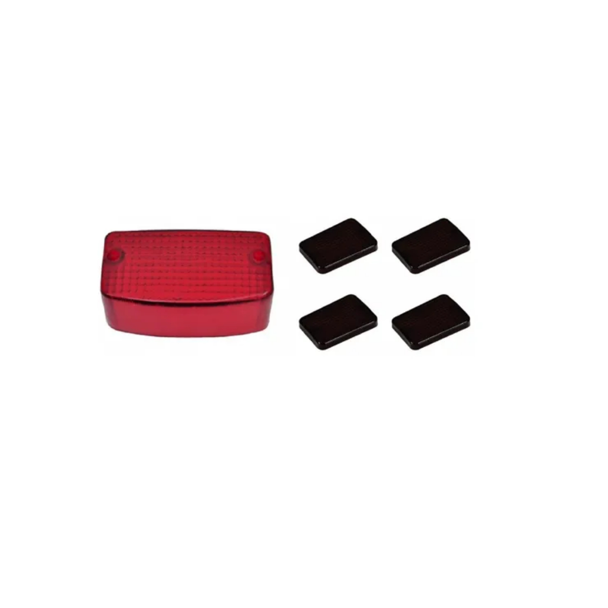 KIT LENTE LANTERNA+LENTE PISCA CG125 99 VERMELHO E FUMÊ