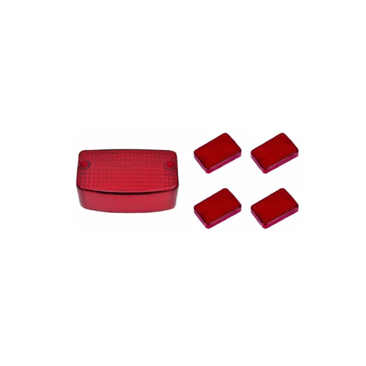 KIT LENTE LANTERNA+LENTE PISCA CG125 99 VERMELHO