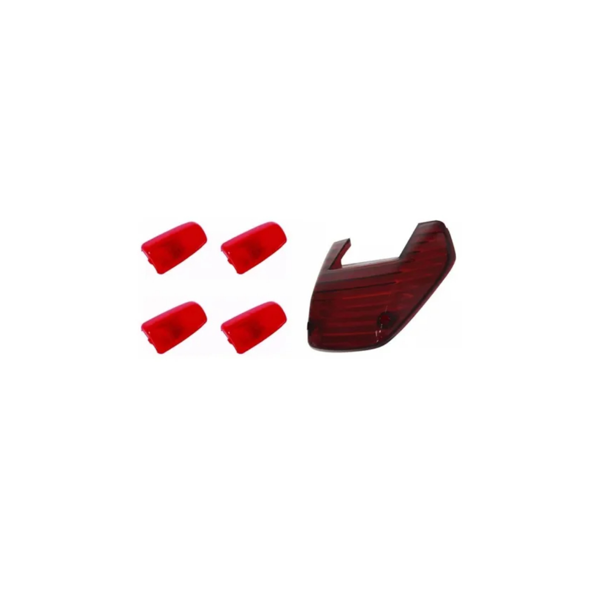 KIT LENTE LANTERNA+LENTE PISCA CBX250 VERMELHO