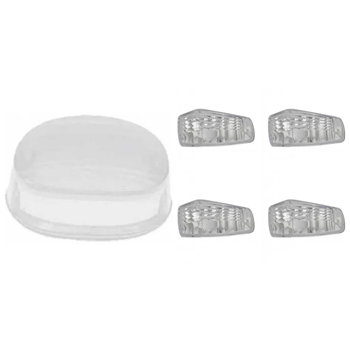 KIT LENTE LANTERNA+LENTE PISCA YES125 CRISTAL