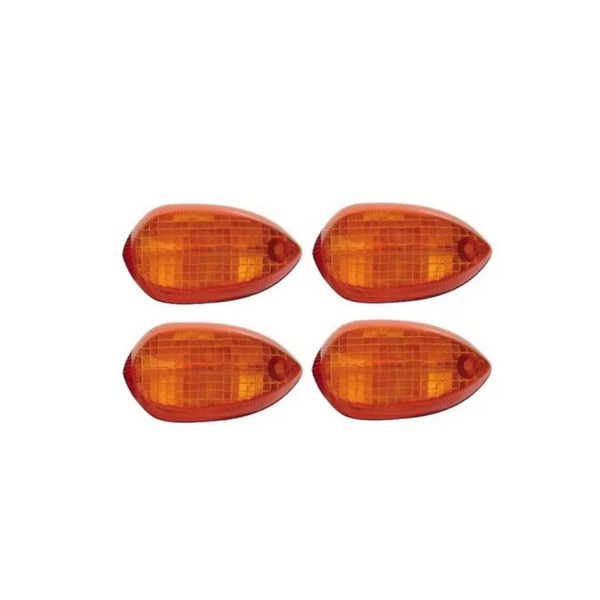 KIT LENTE PISCA YBR125 FACTOR FAZER XTZ250 AMARELO
