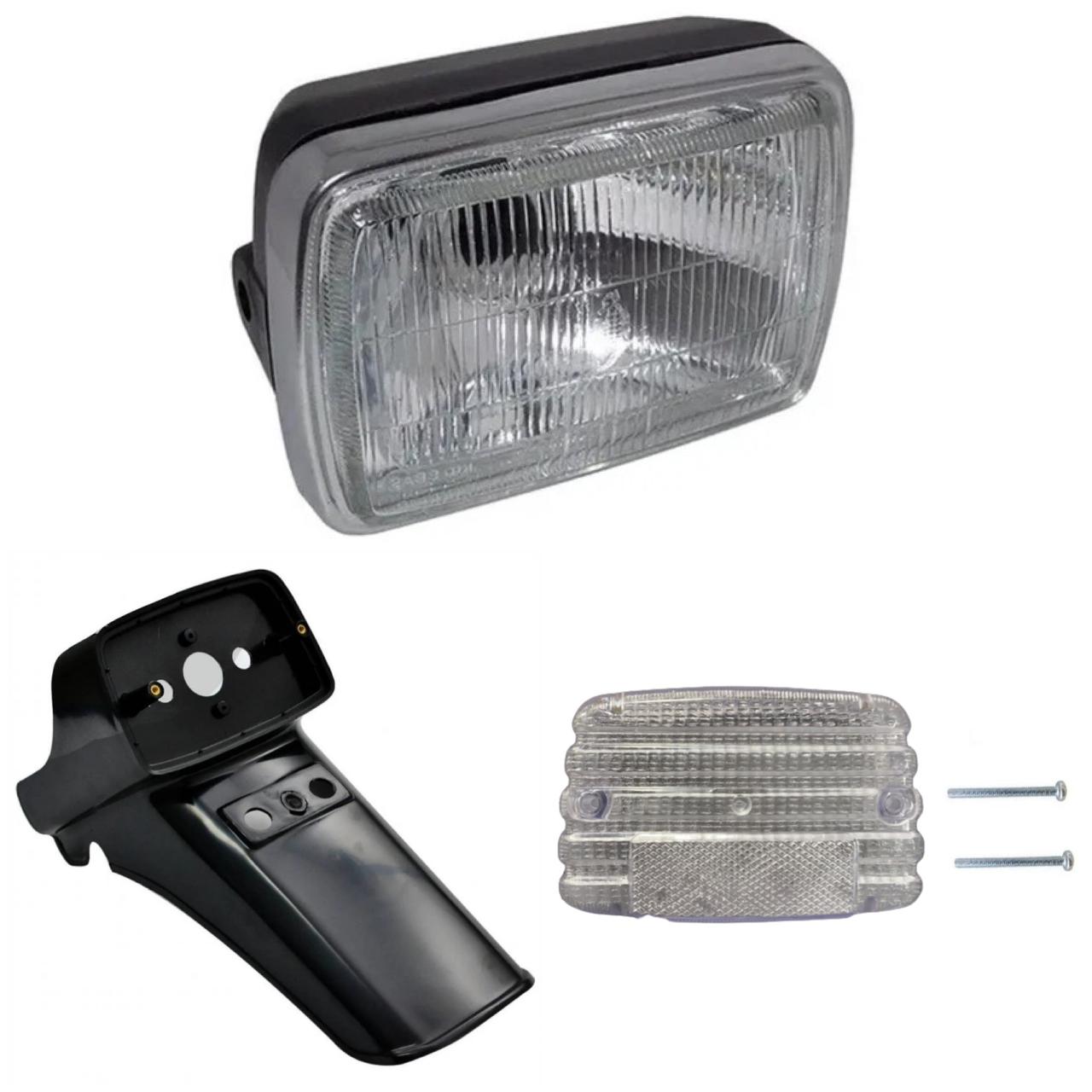 KIT PARALAMA TRAS LENTE LANTERNA CRIST FAROL PARAF CG125 83