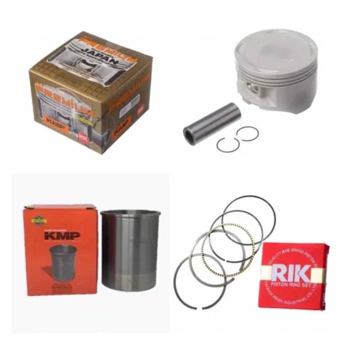 KIT PISTÃO+ANEL+CAMISA CILINDRO NX400 FALCON