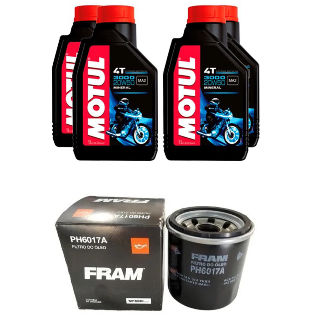 KIT TROCA ÓLEO MOTUL 3000 FILTRO YZF R1