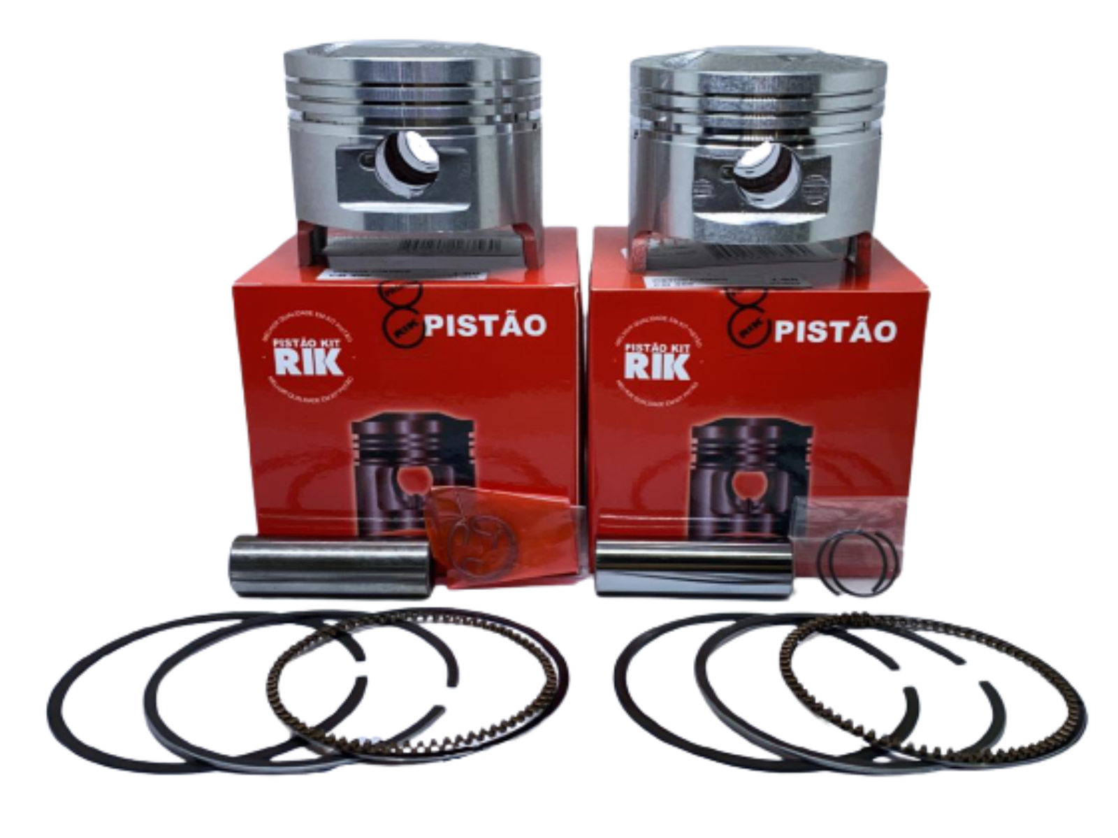 KIT PISTÃO C/ANEL CB400 2 UNIDADES MEDIDA 0,75MM