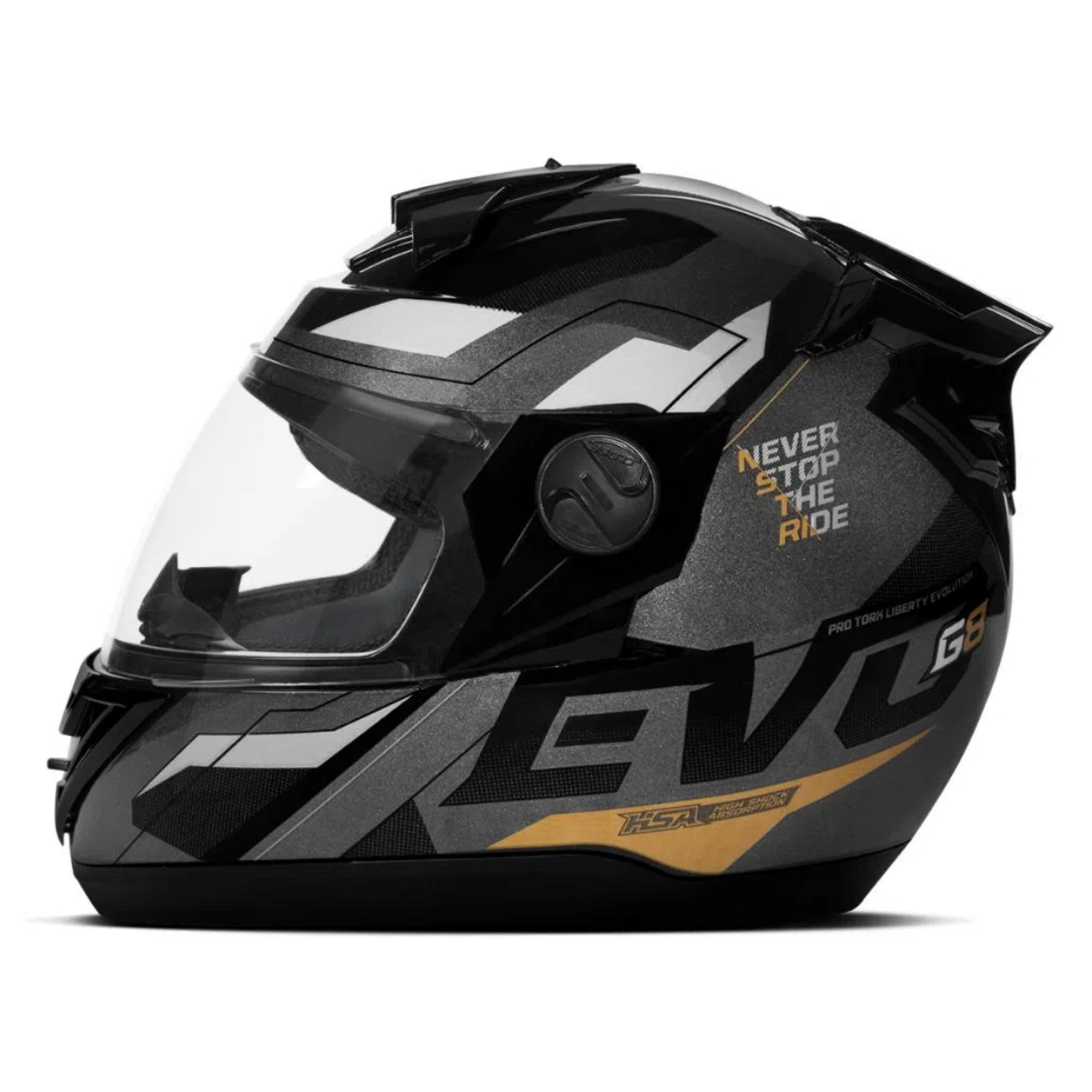 CAPACETE PROTORK G8 EVO BRILHANTE TAM.60 PRETO
