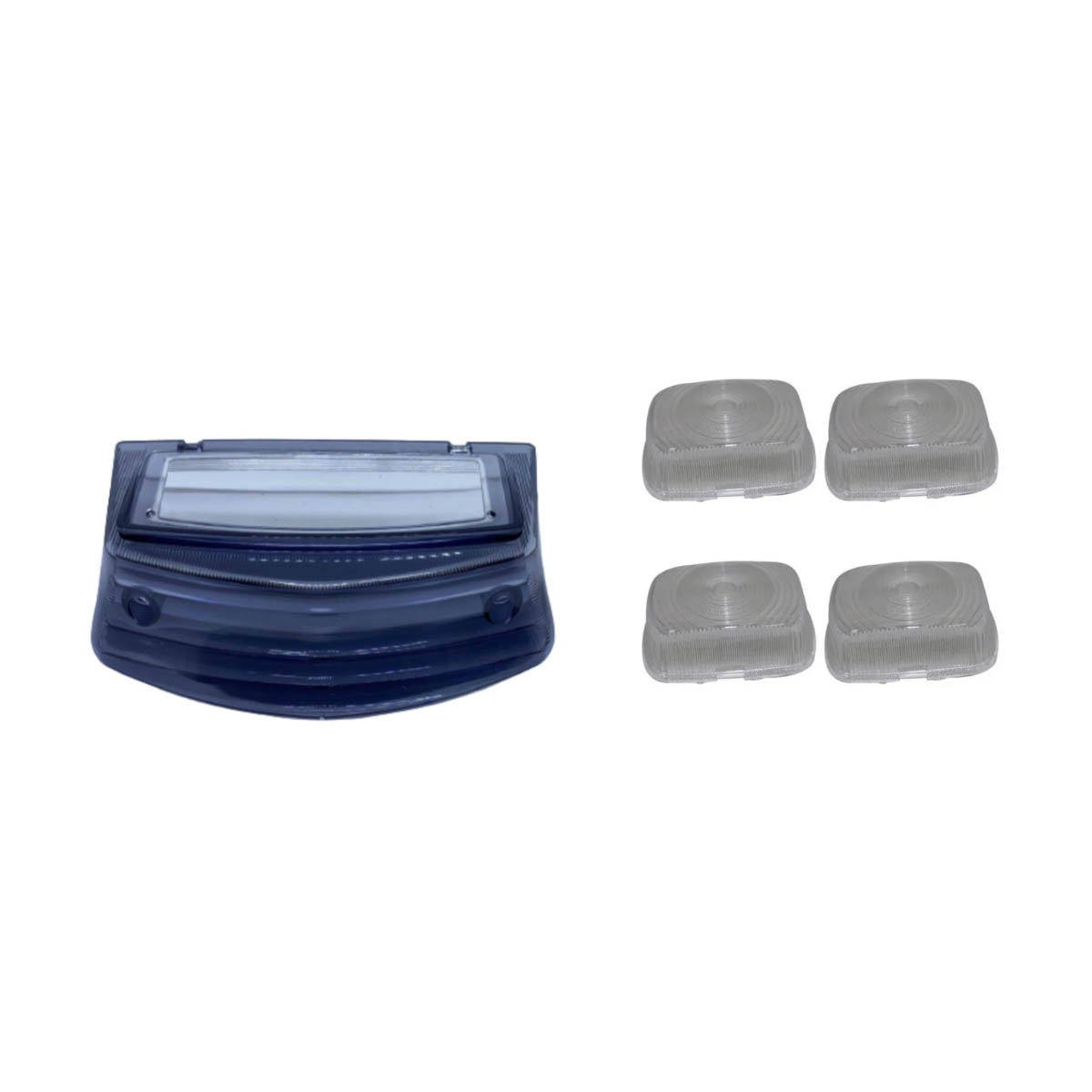 KIT LENTE LANTERNA+LENTE PISCA YBR125 FUME E CRISTAL