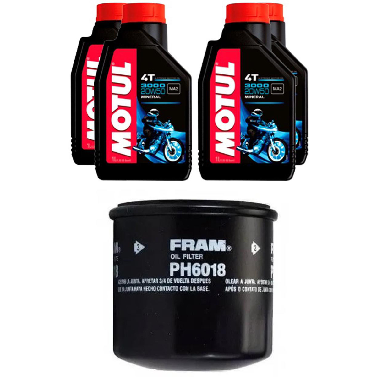 KIT TROCA ÓLEO MOTUL 3000 FILTRO GSXR1300 HAYABUSA