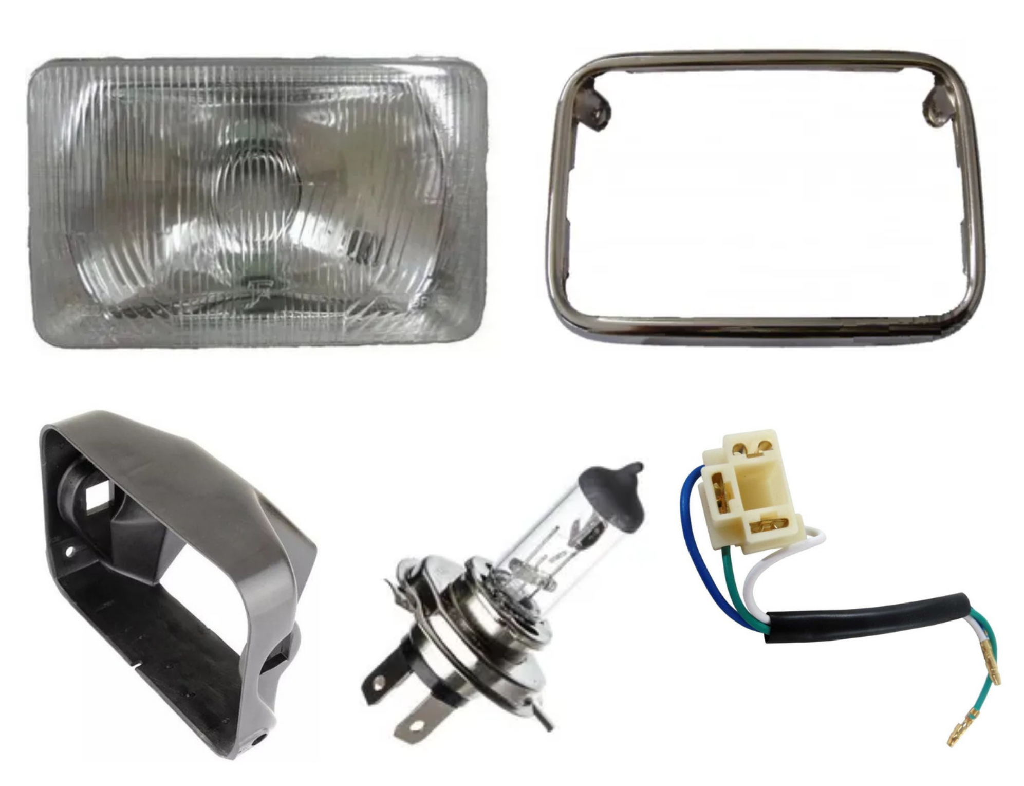 KIT FAROL COMPLETO DT180 BIODO CROMADO