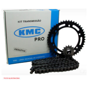 KIT RELAÇÃO FAN125 2009 KMC PRO