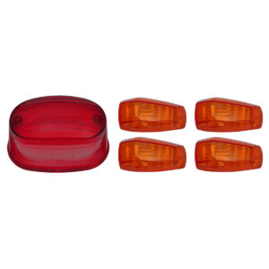 KIT LENTE LANTERNA+LENTE PISCA YES125 VERMELHA E AMARELA