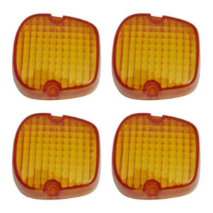 LENTE PISCA CB400 CB450 XL125 XL250 AMARELA KIT C/4