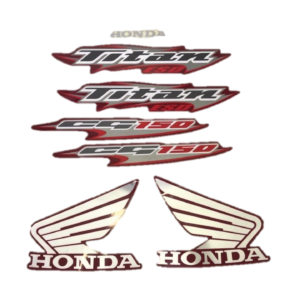 ADESIVO TANQUE TITAN150 ESD 06 VERMELHA