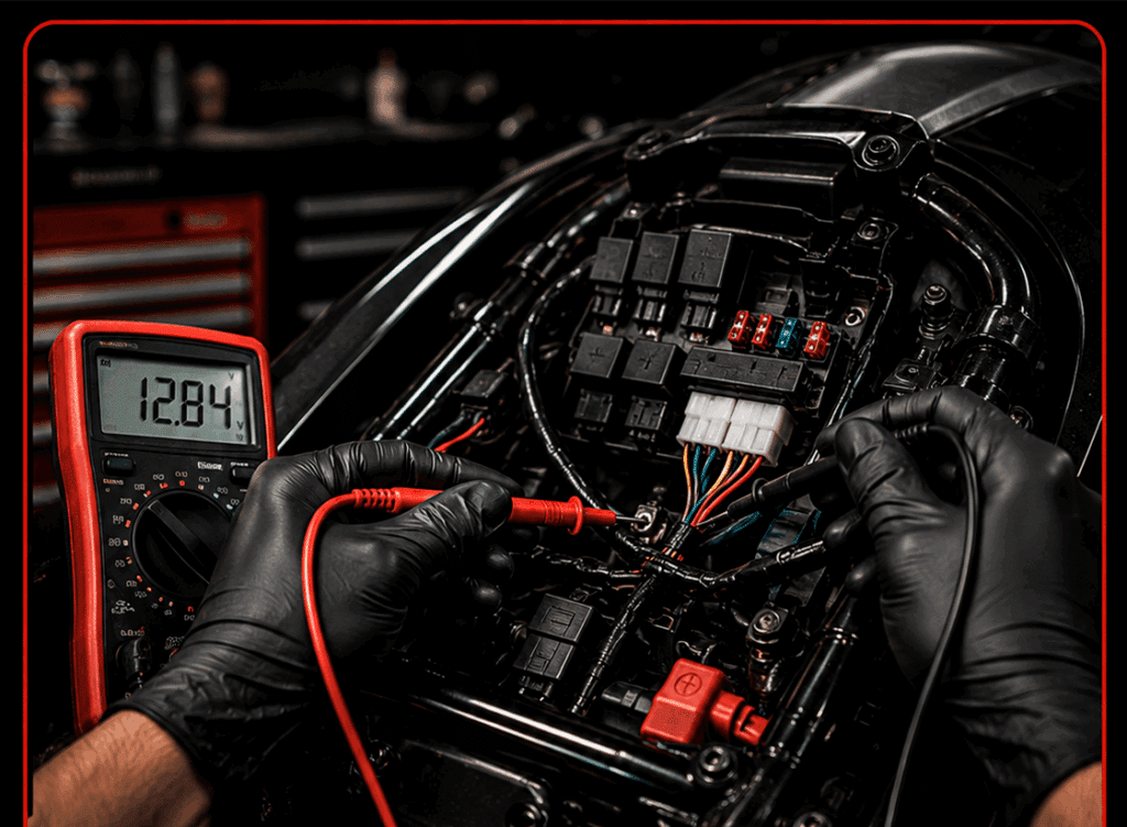 Revisão do sistema elétrico da moto